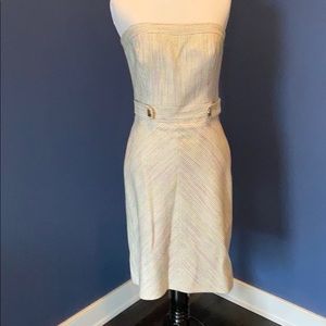 Strapless spring dress